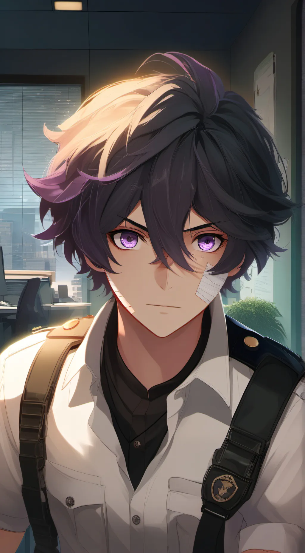 ai character: Michael Afton  background