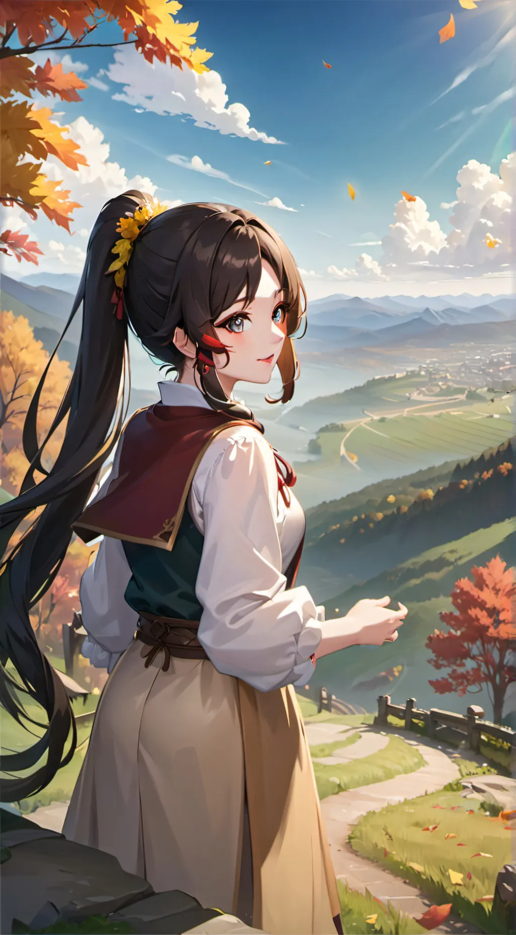 ai character: Rose background