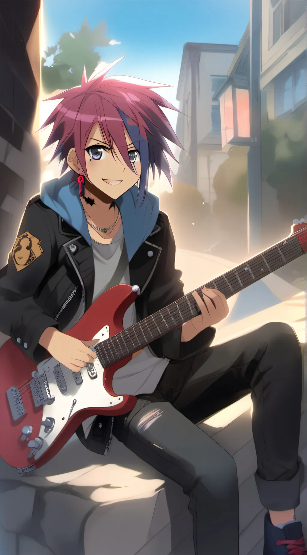 ai character: Jun Hiiragi background