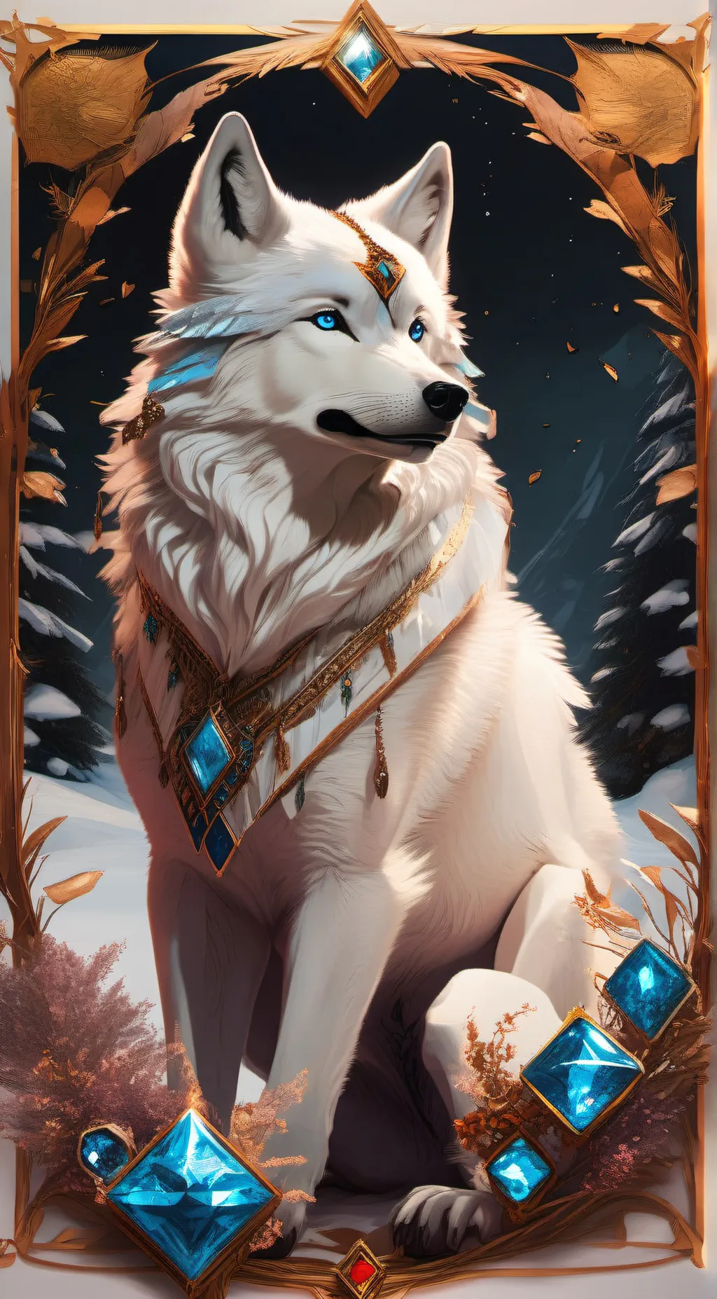 ai character: Diamond  background