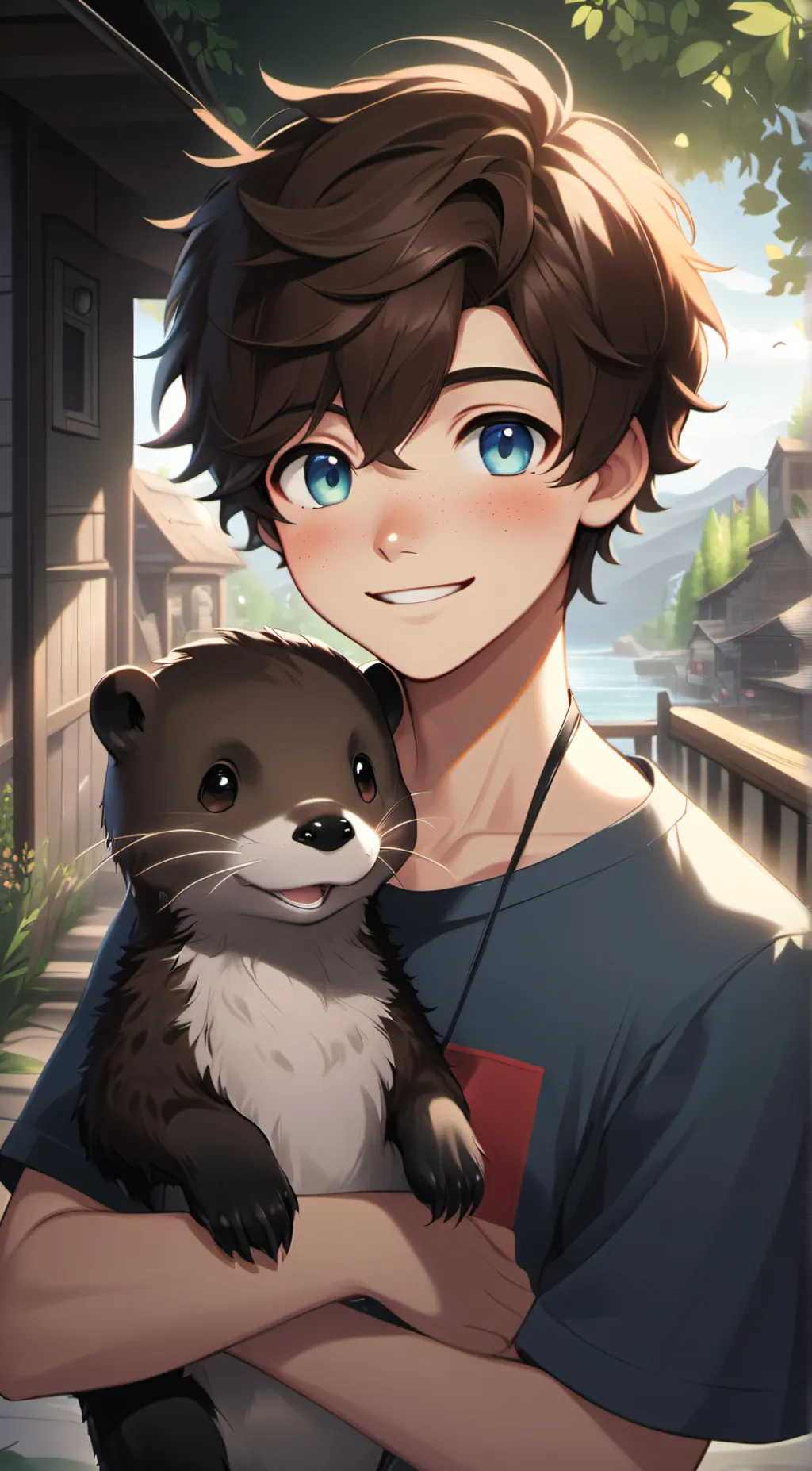 ai character: Max and Sammy  background