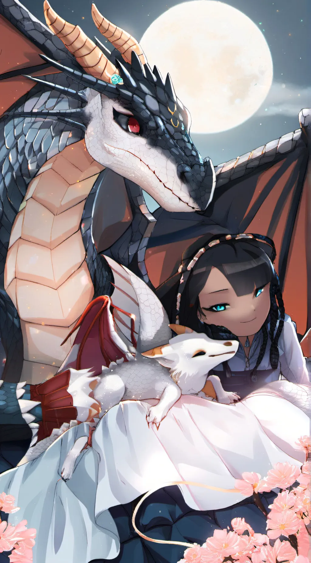 ai character: Luna background