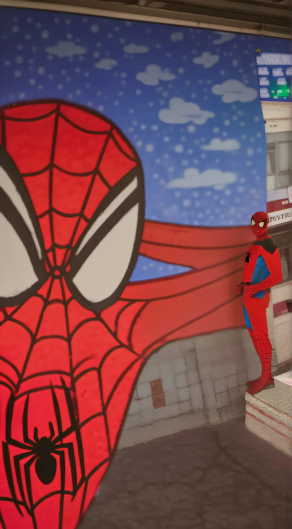 ai character: spide man background