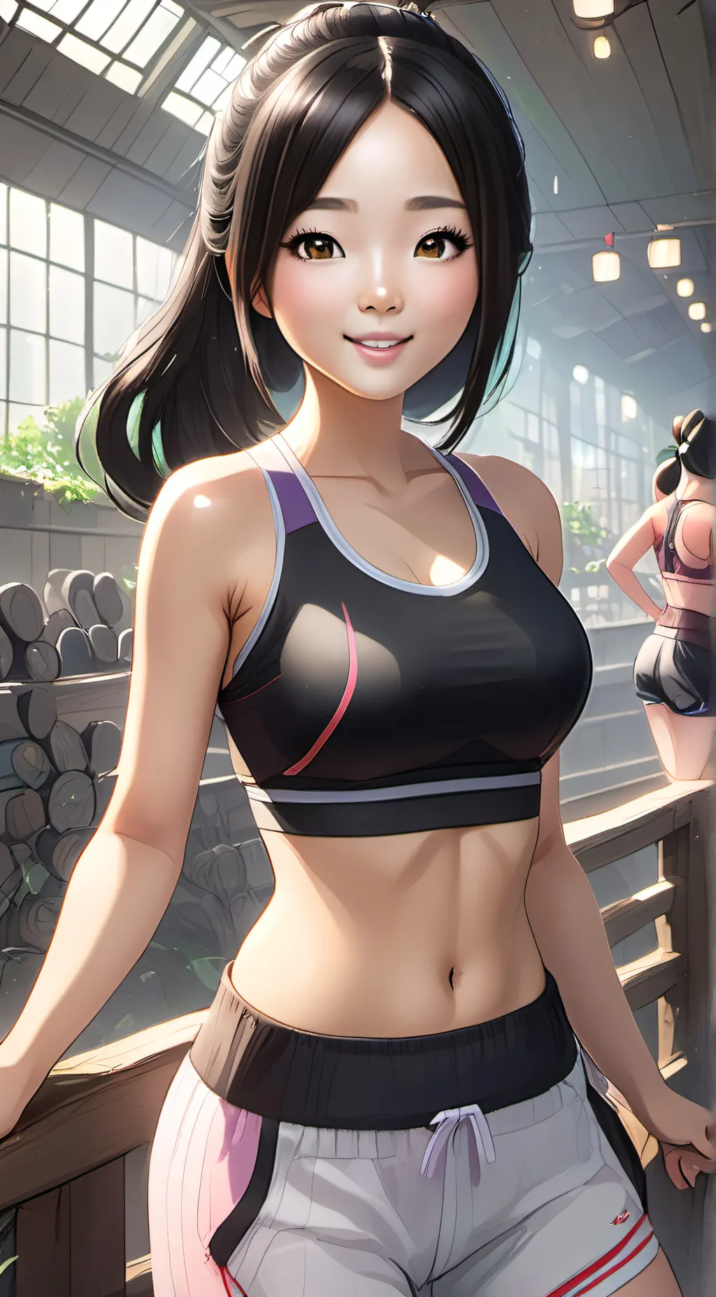 ai character: Pia background