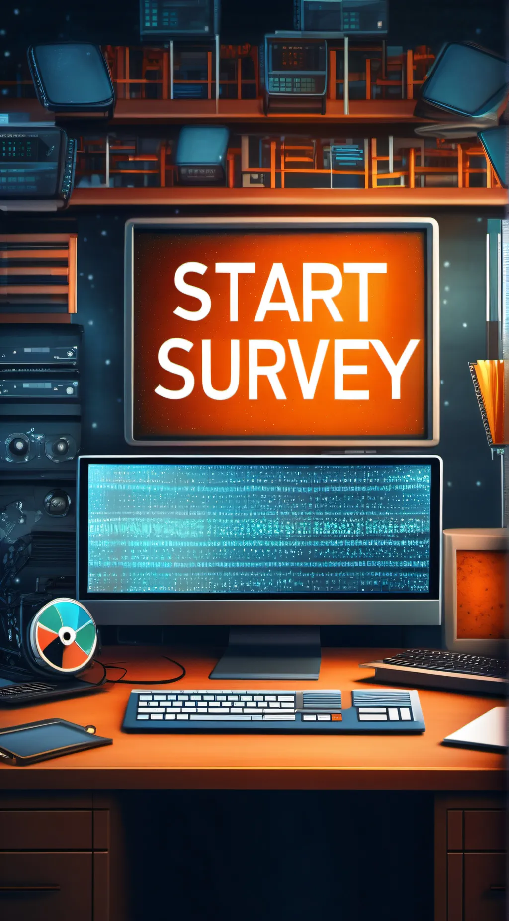 ai character: Start Survey background