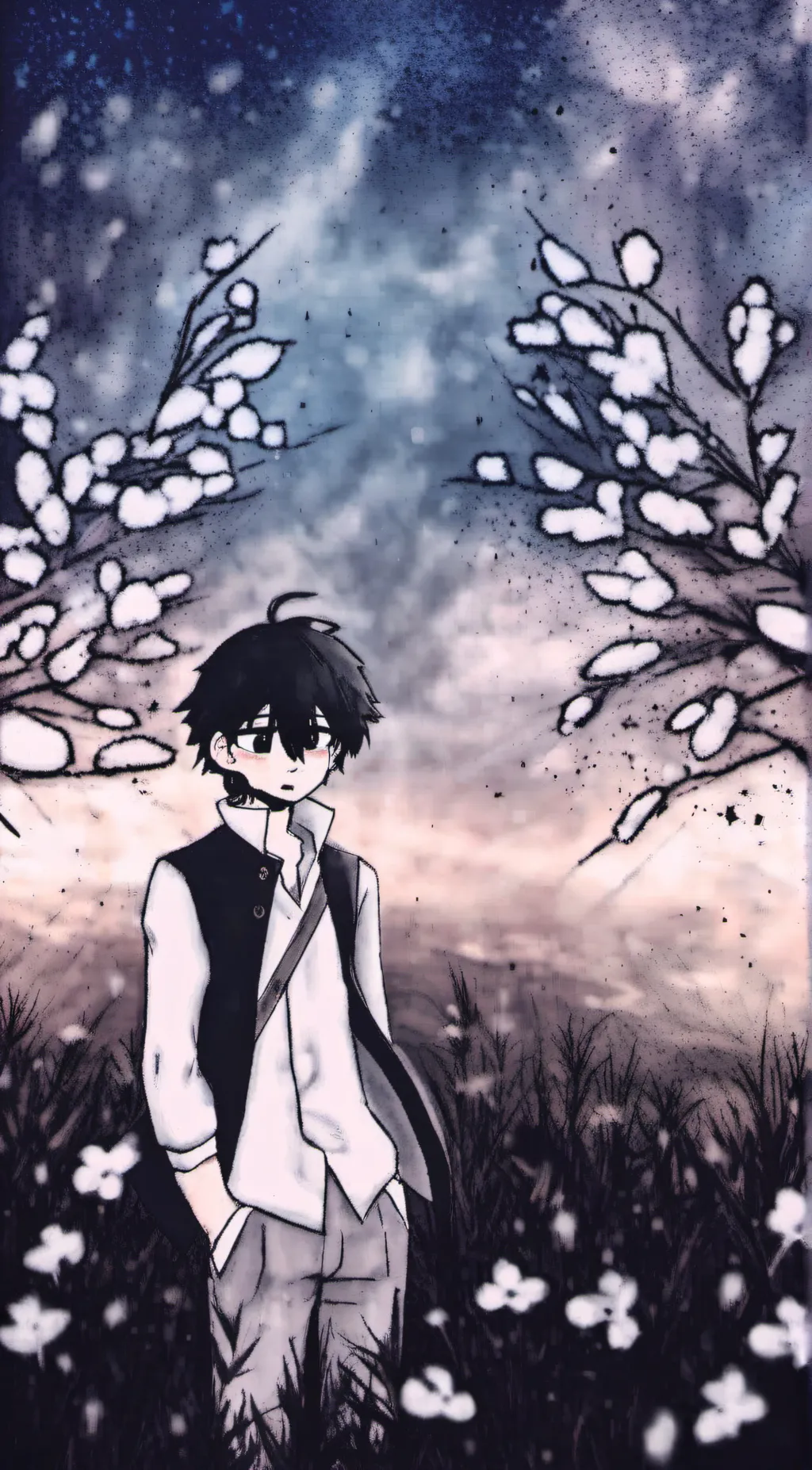 ai character: ☬♱𖤐𝐕.𝐈.𝐗𖤐♱☬ background