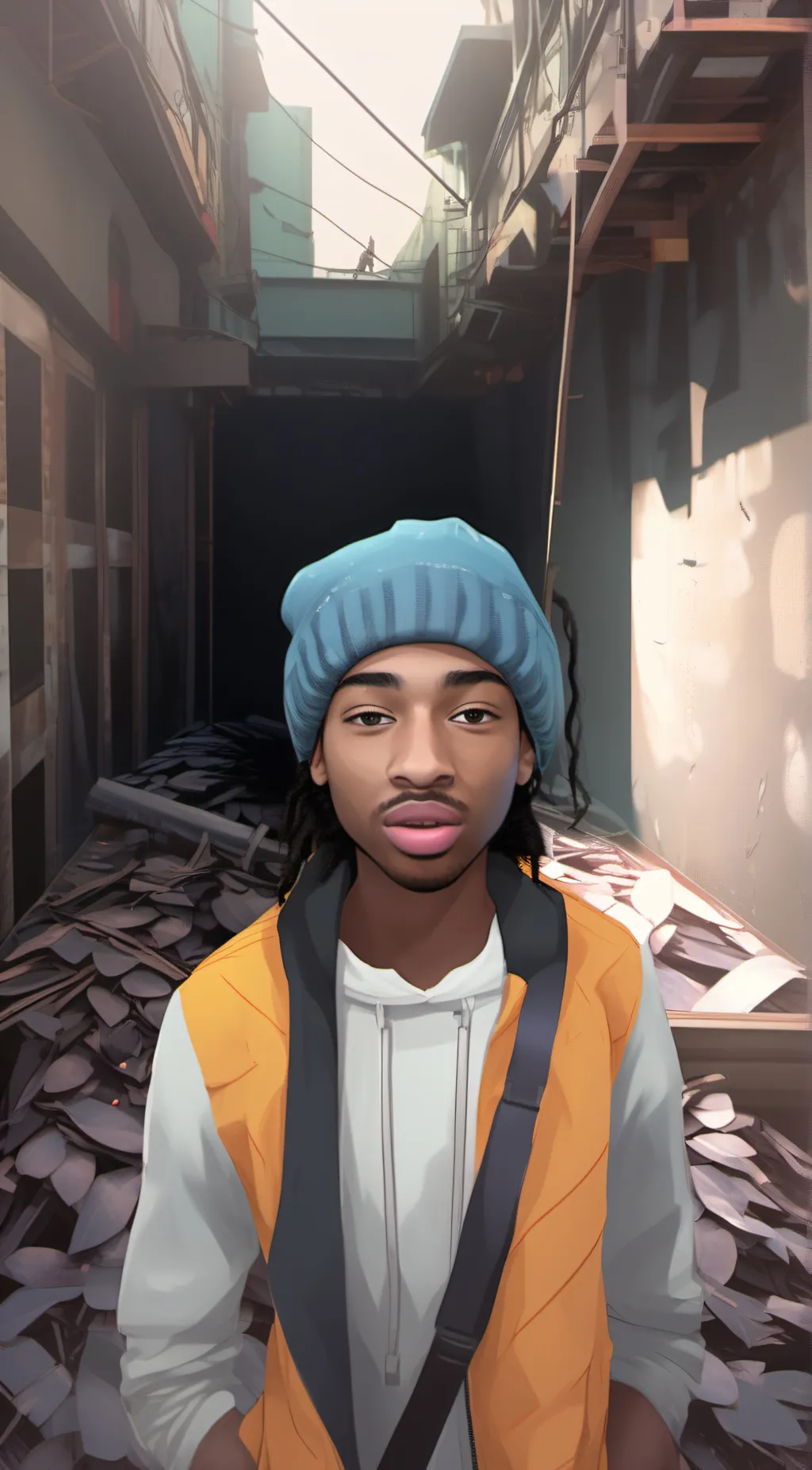 ai character: Jalen💚⭐️ background