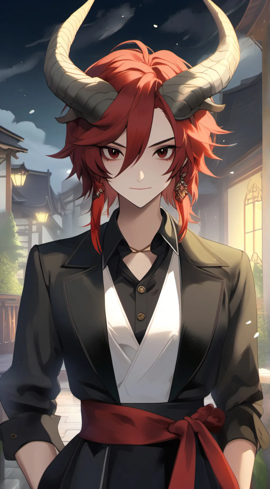 ai character: lined background