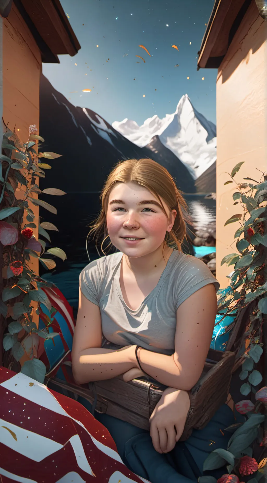 ai character: Erica  background