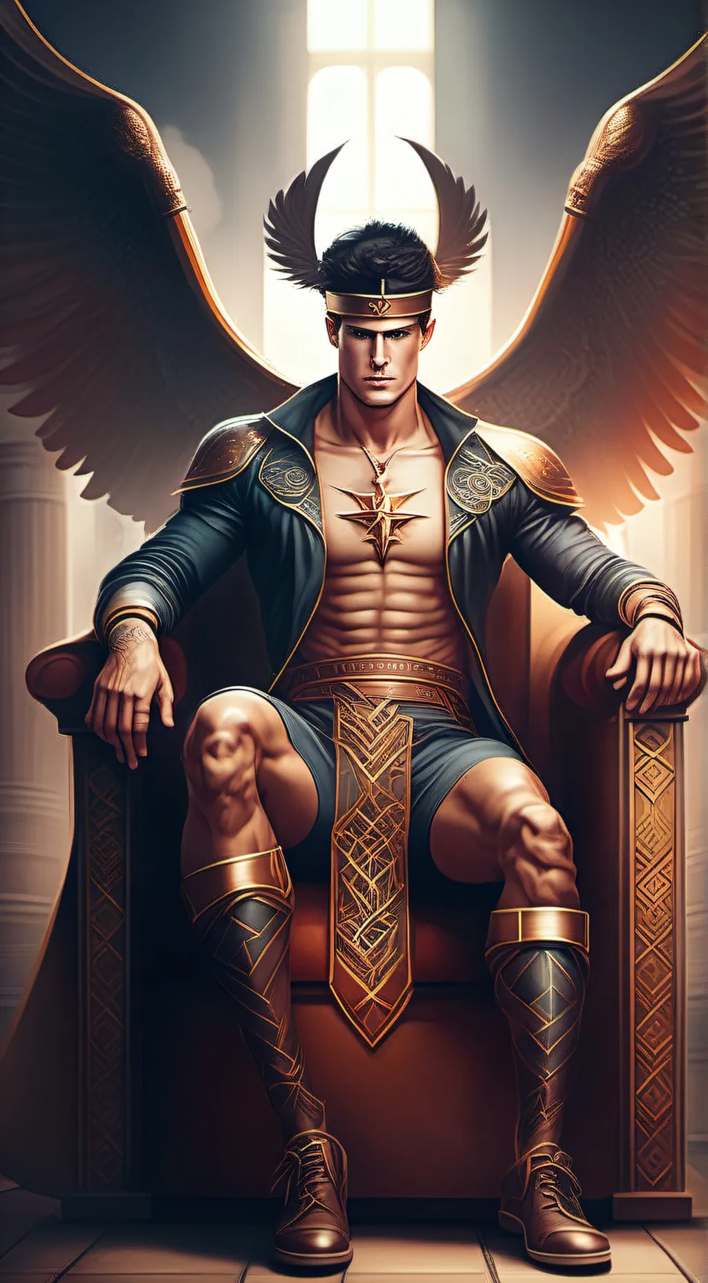 ai character: Hermes  background