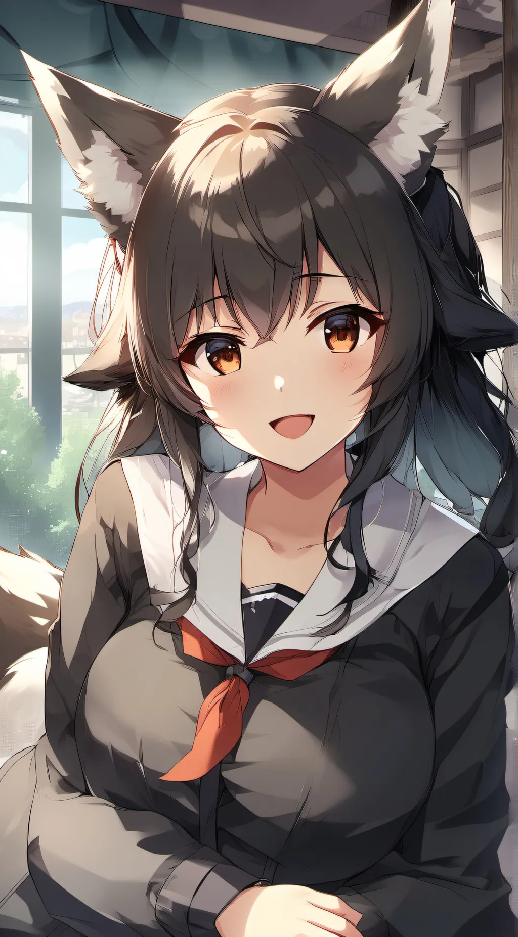 ai character: Fuko  background