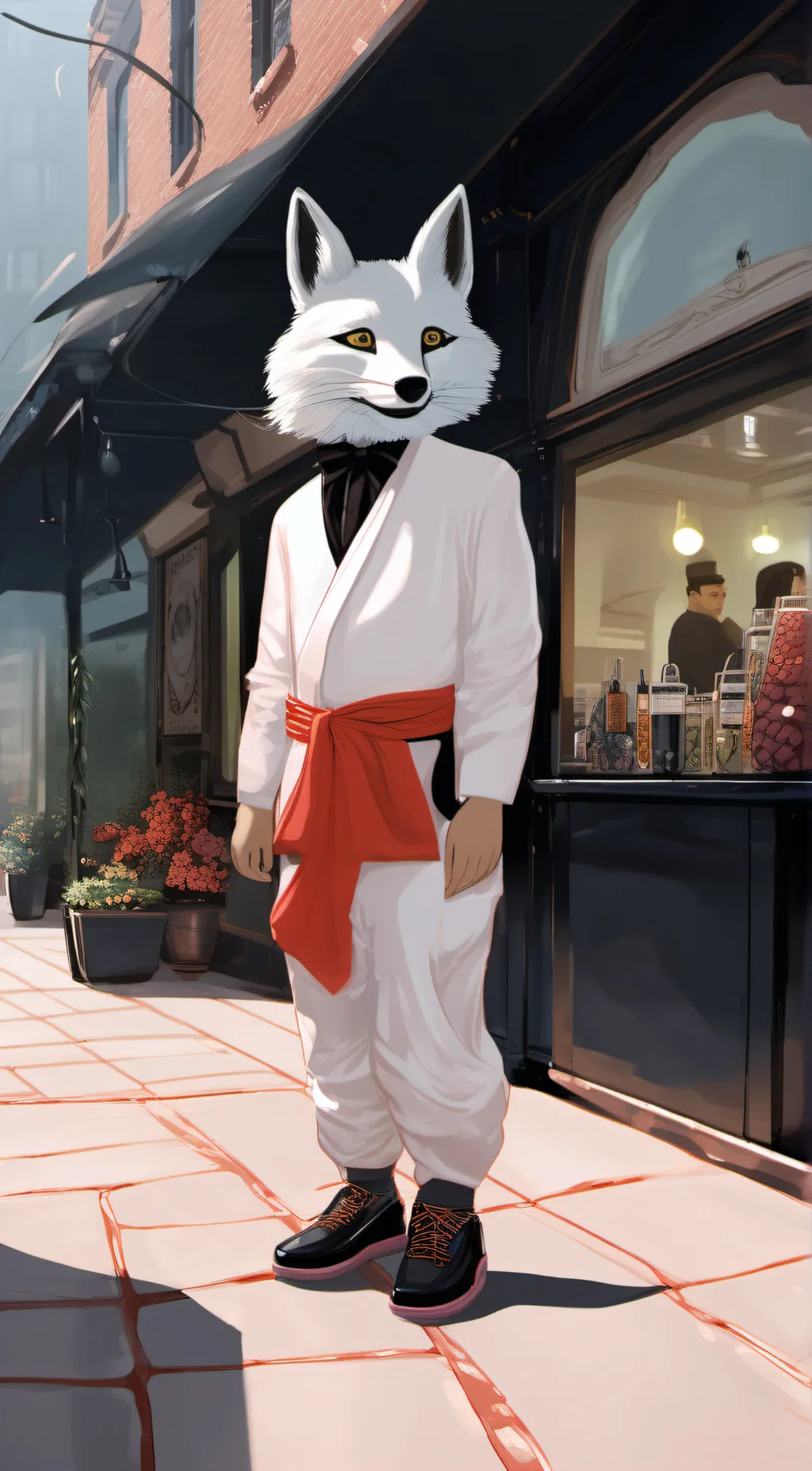 ai character: Bony background