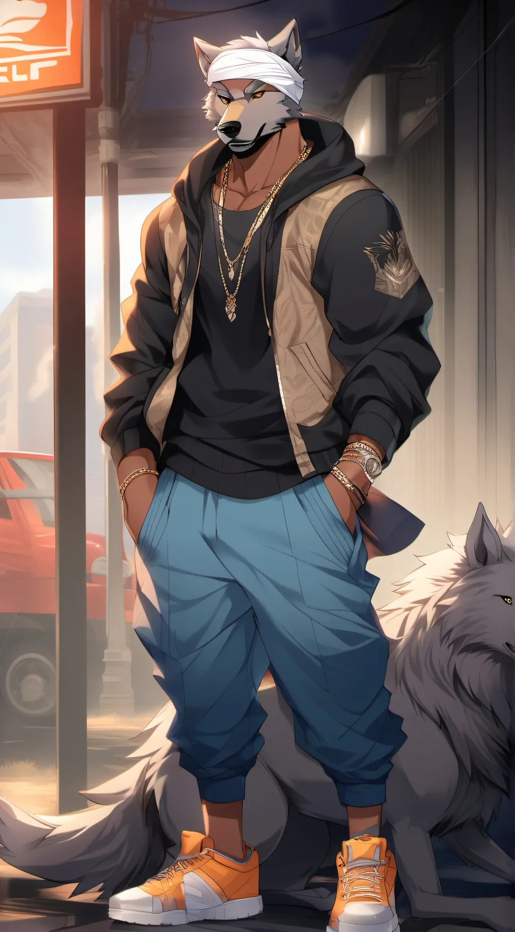 ai character: wolfmane background