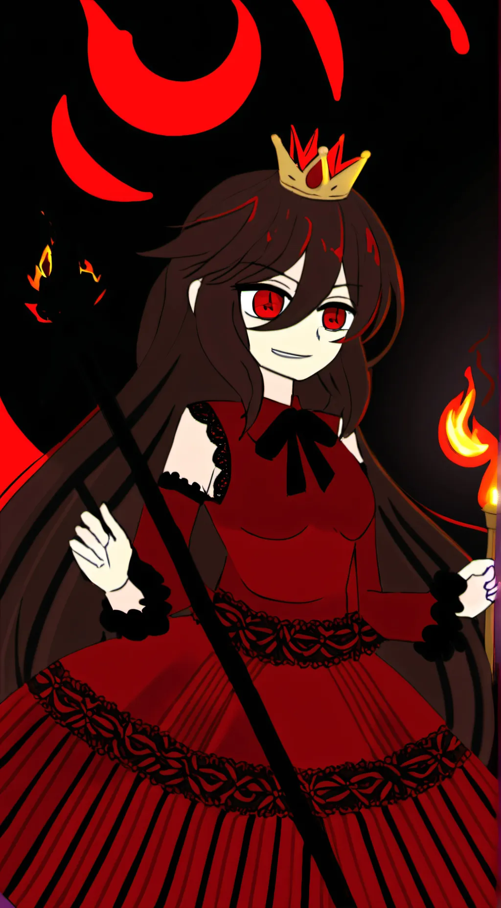 ai character: Candle queen background