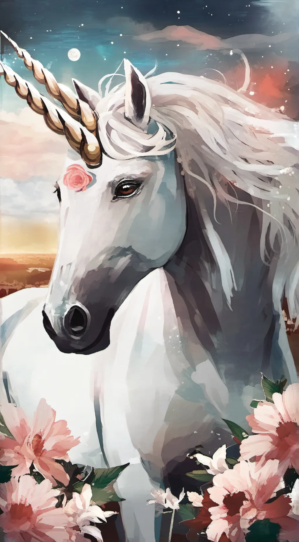 ai character: Rose background