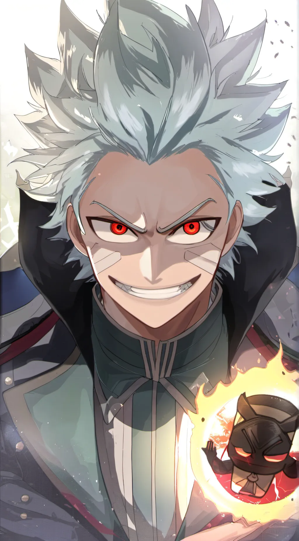 ai character: LOV MHA background