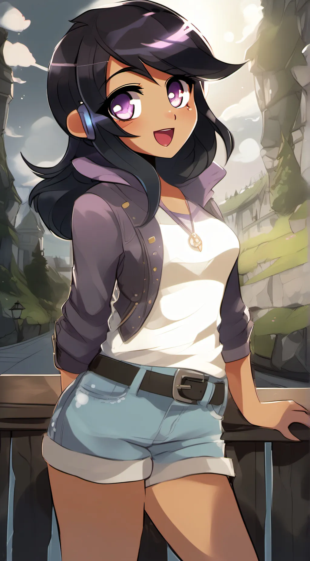 ai character: Aphmau and friends background