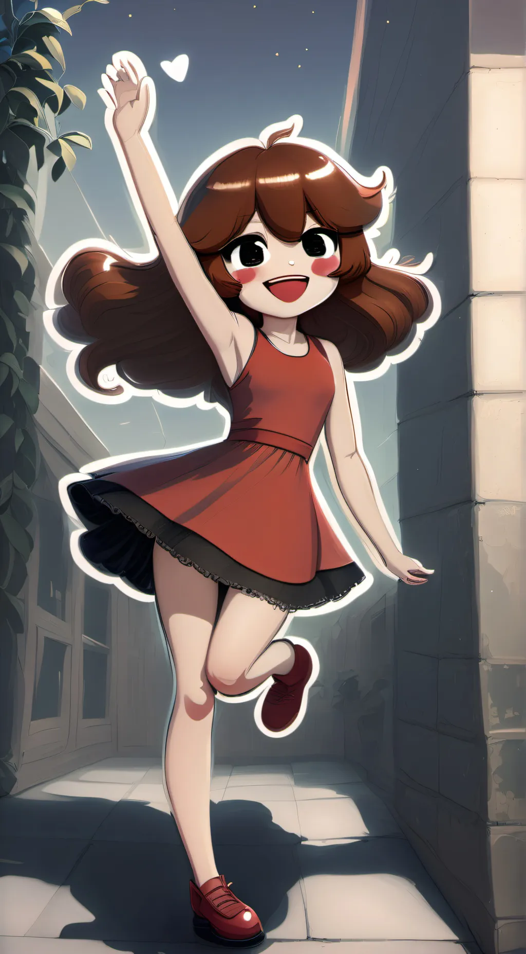 ai character: Girlfriend (FNF) background