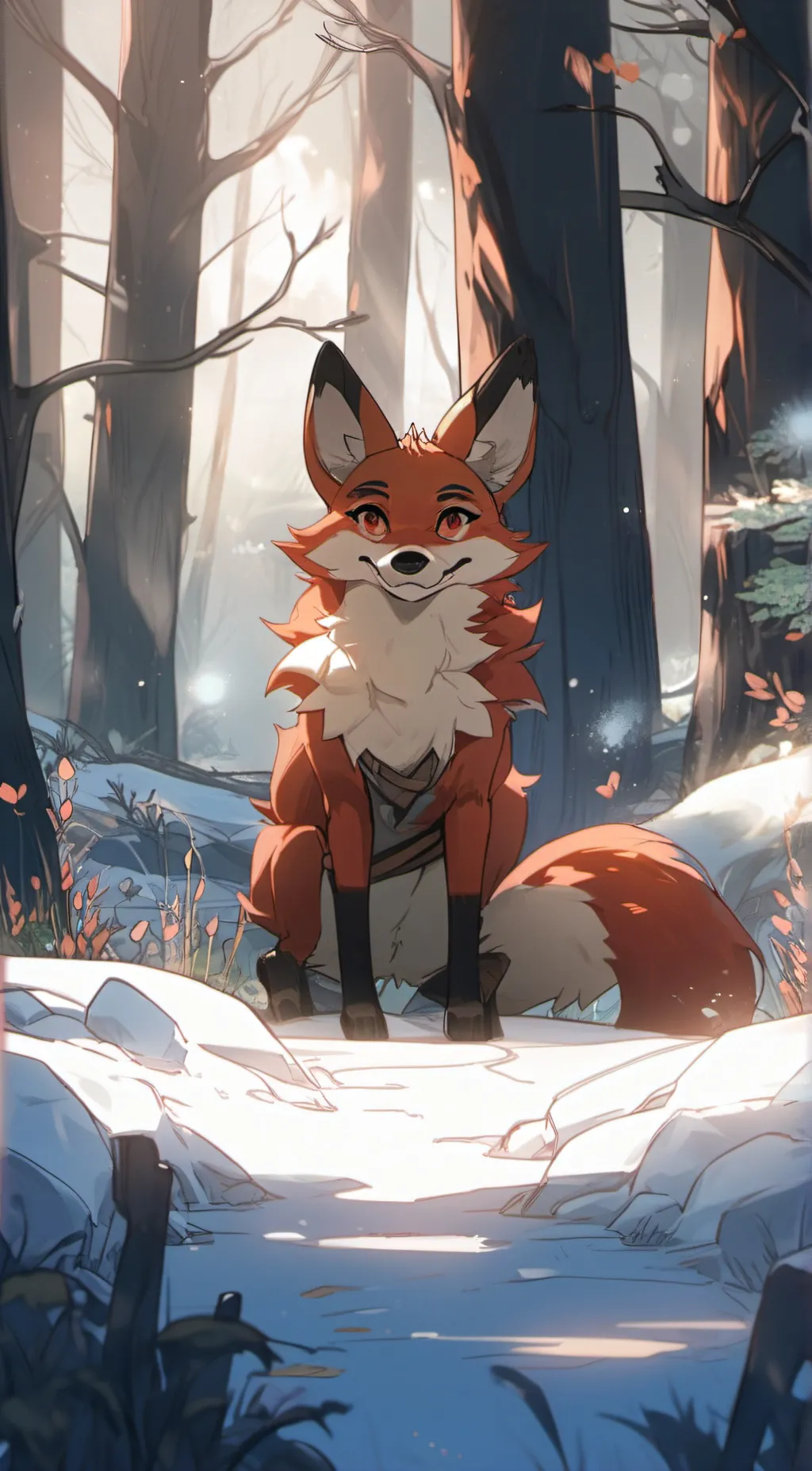 ai character: Foxy background