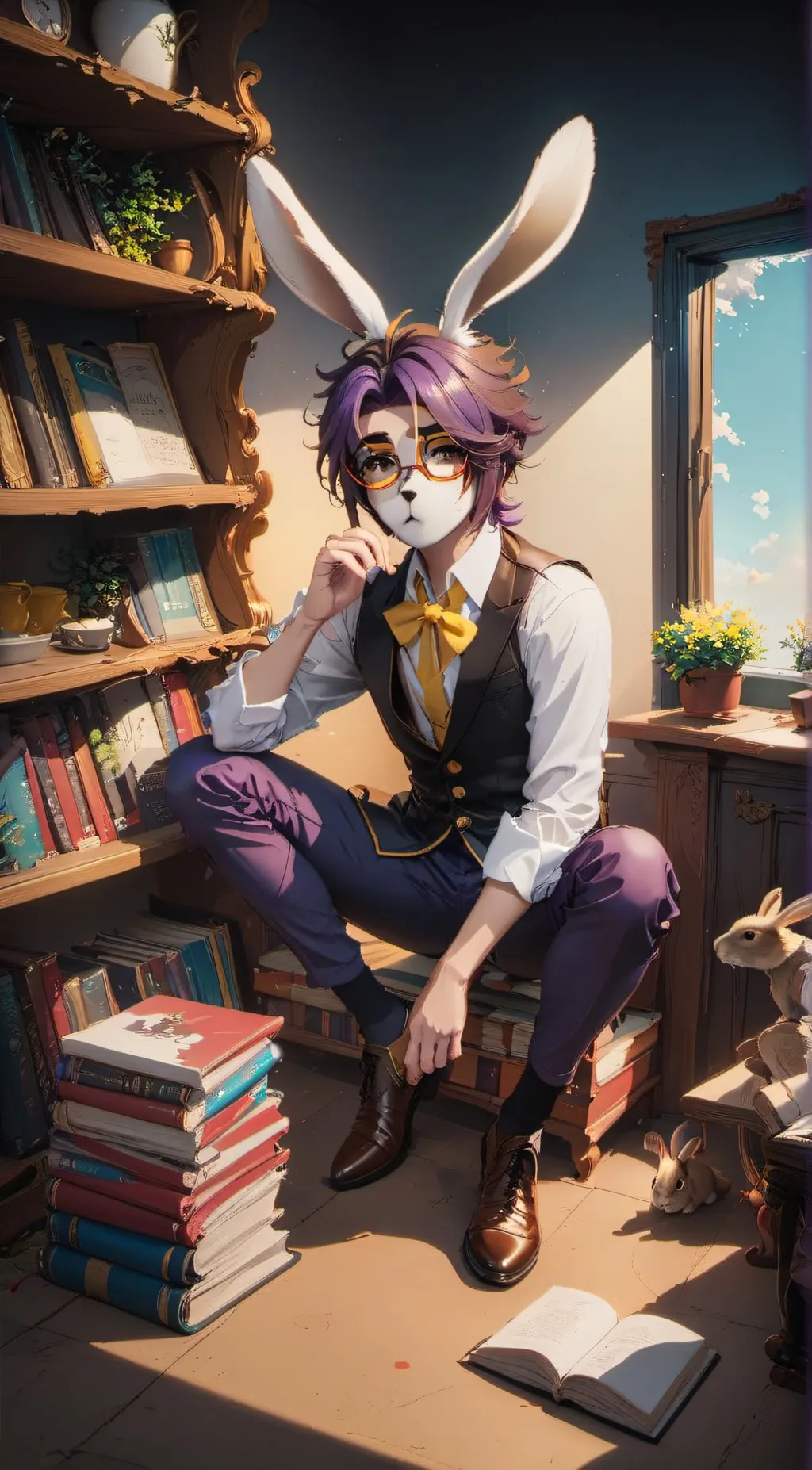 ai character: William aft on background