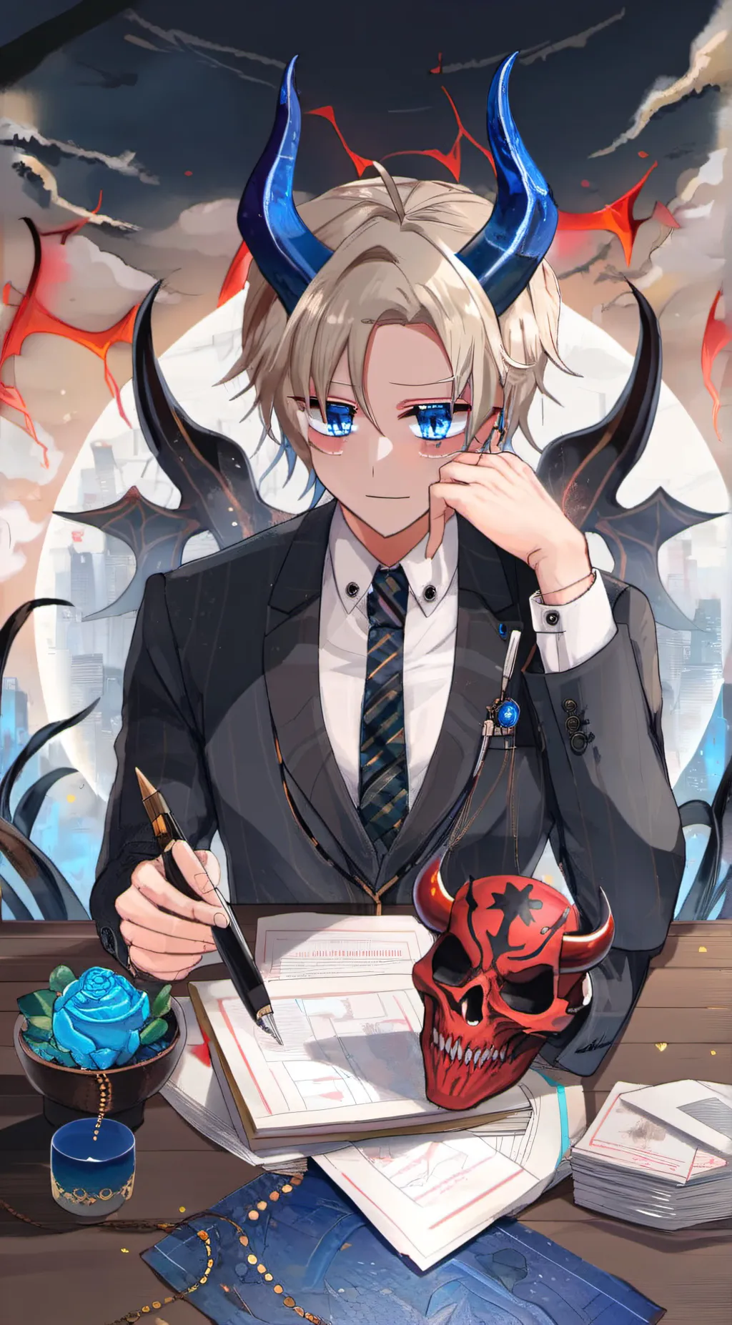 ai character: Max background