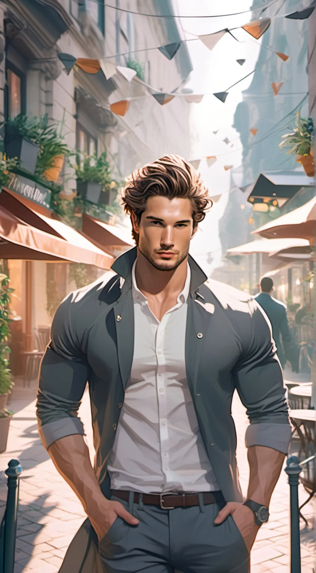 ai character: Max background