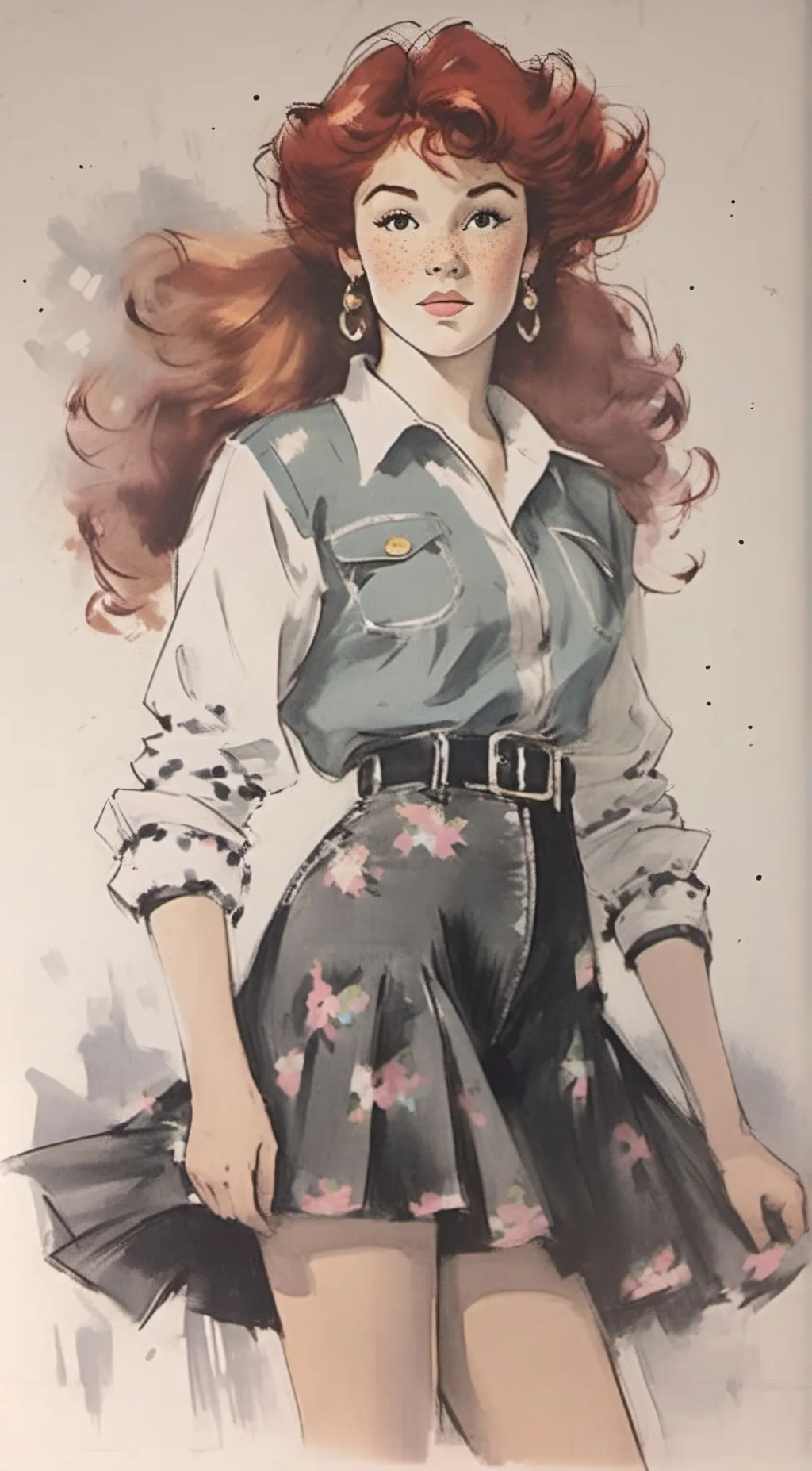 ai character: Anne Miller  background