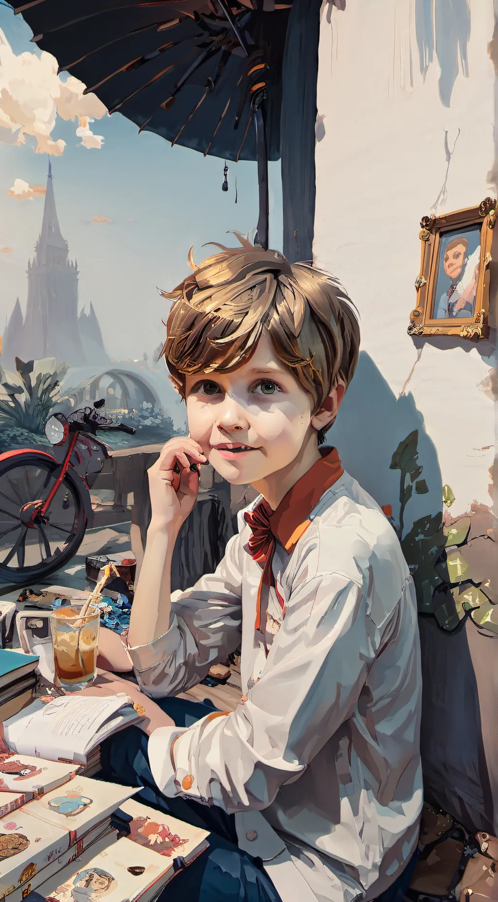 ai character: Matix background