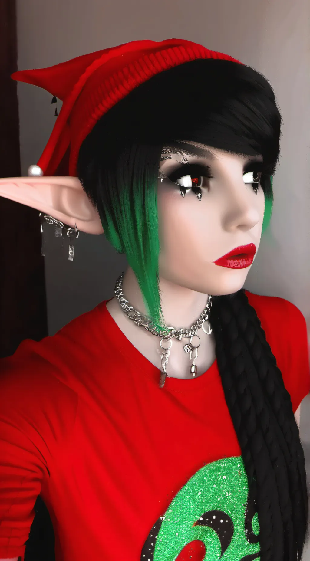 ai character: emo elf background