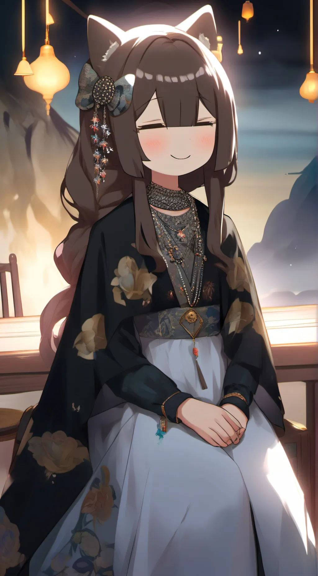 ai character: Bella  background