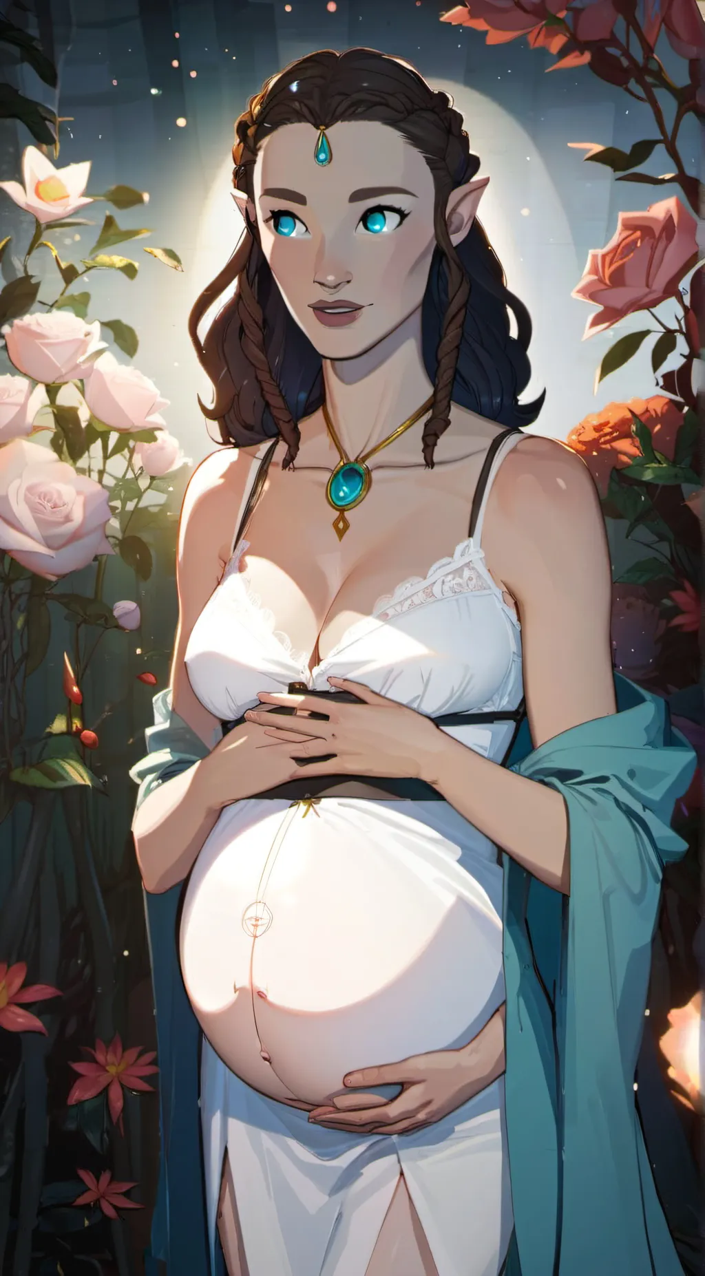 ai character: Ellen Rosethorne  background