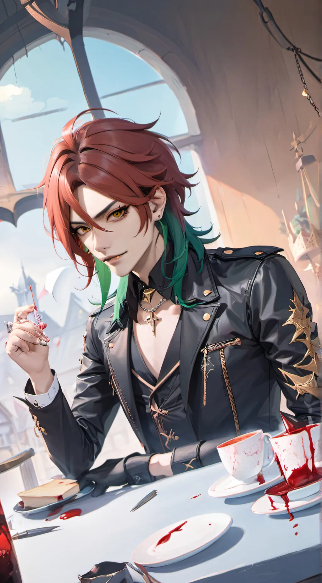 ai character: Suou Vamp background