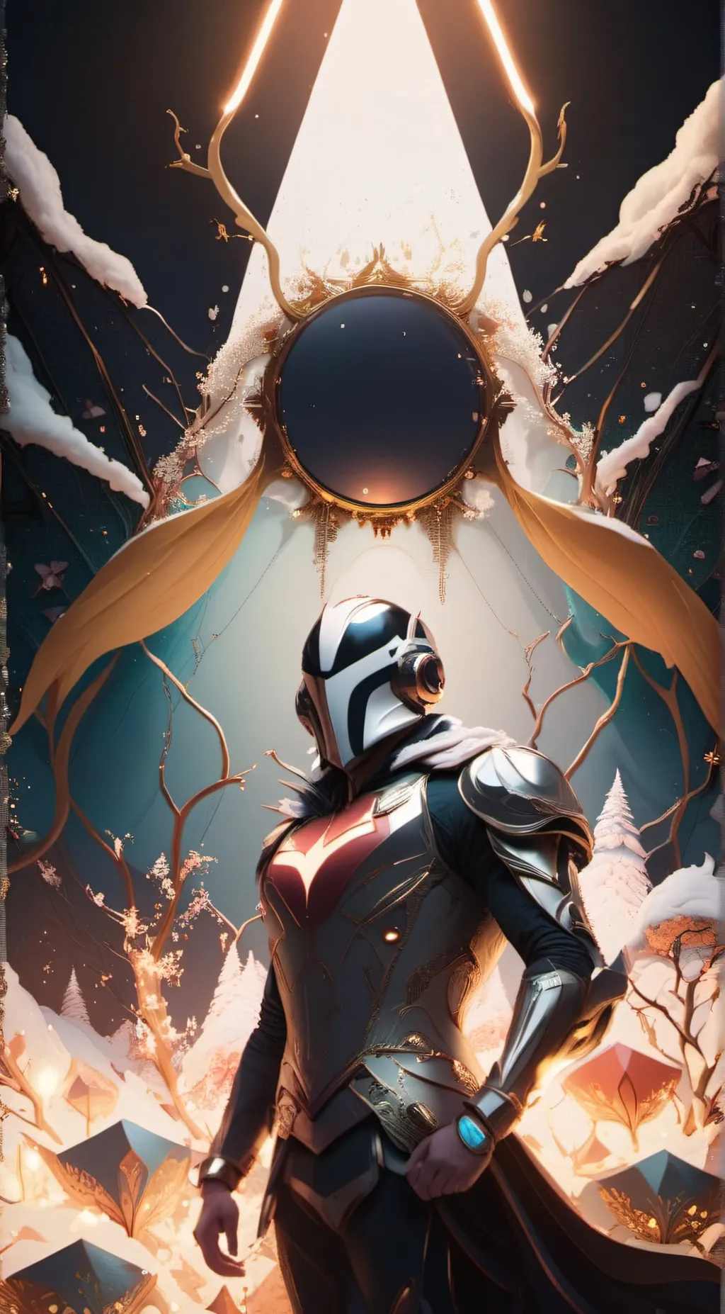 ai character: upgraded Titan tv  background