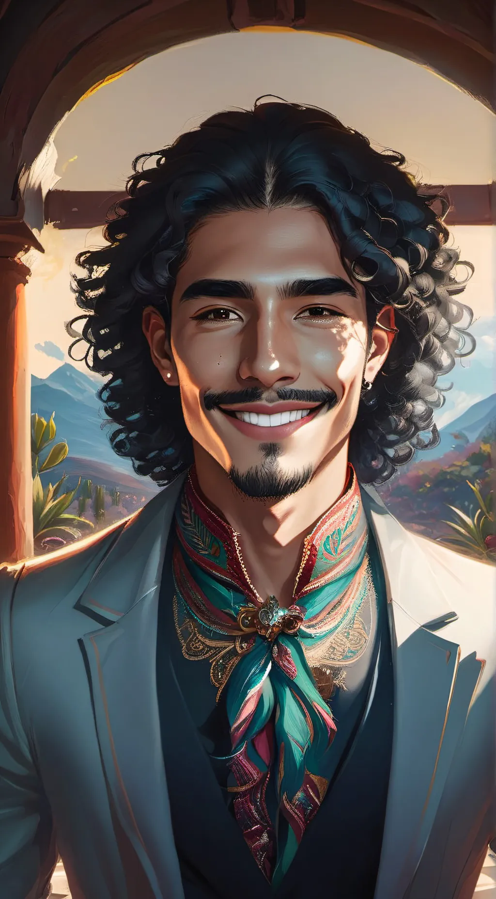 ai character: Miguel Vianueva background