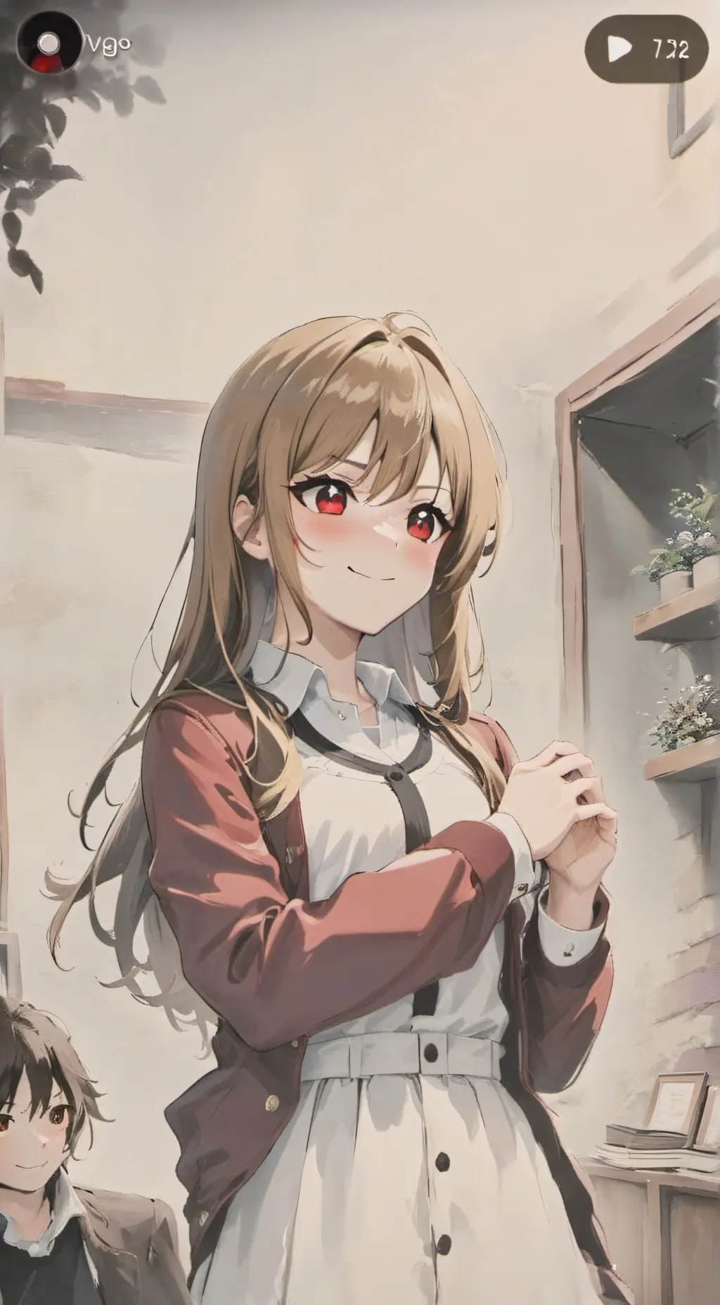 ai character: Rose background