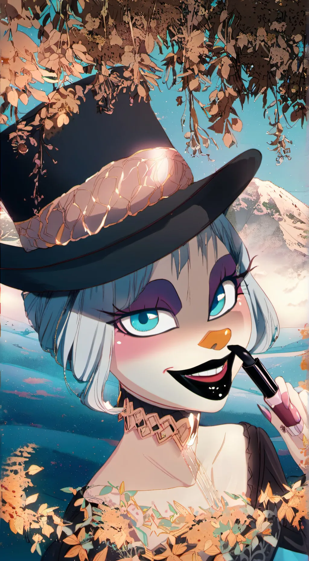 ai character: Cupcake  the clown background