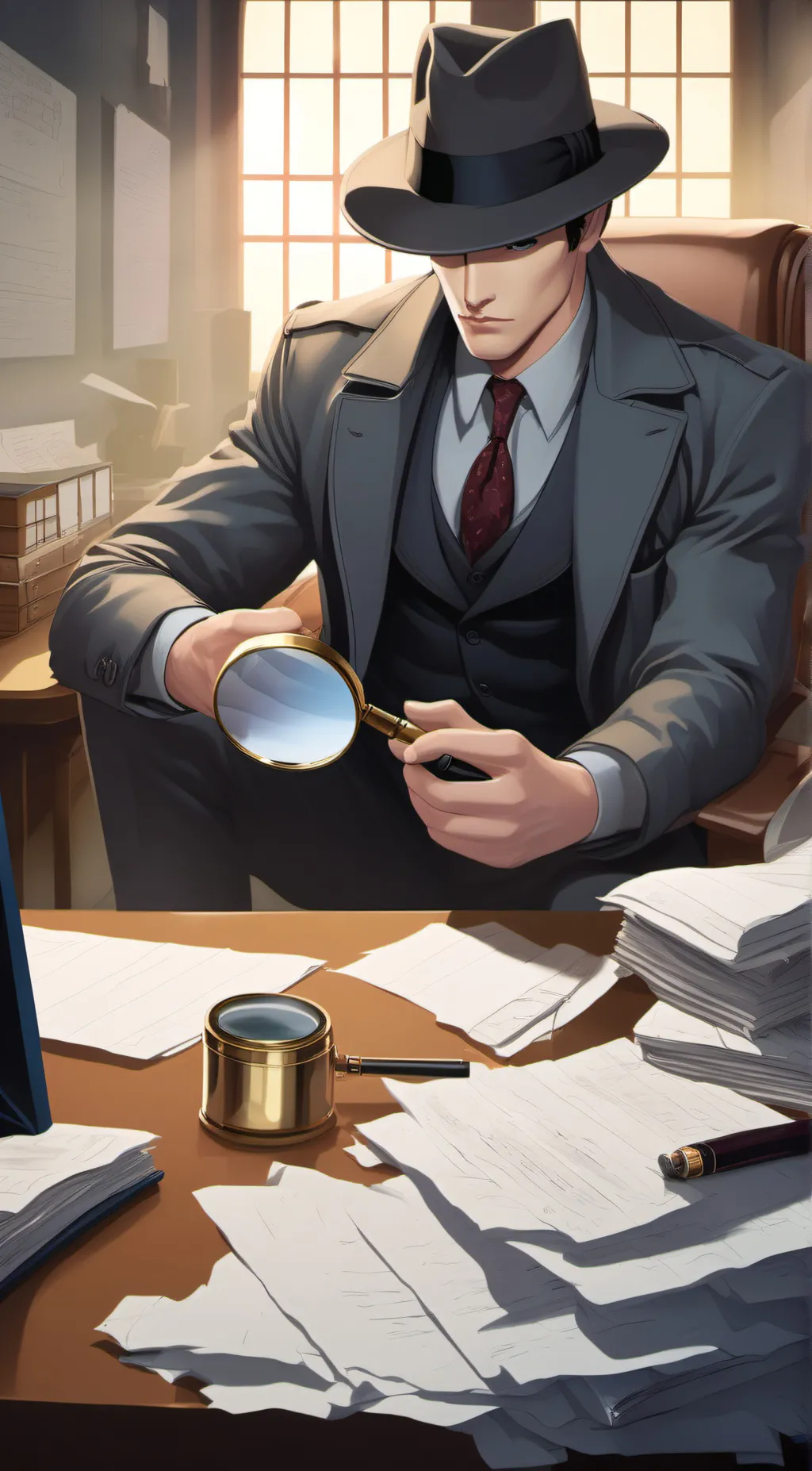 ai character: Charles B. Morgan  background