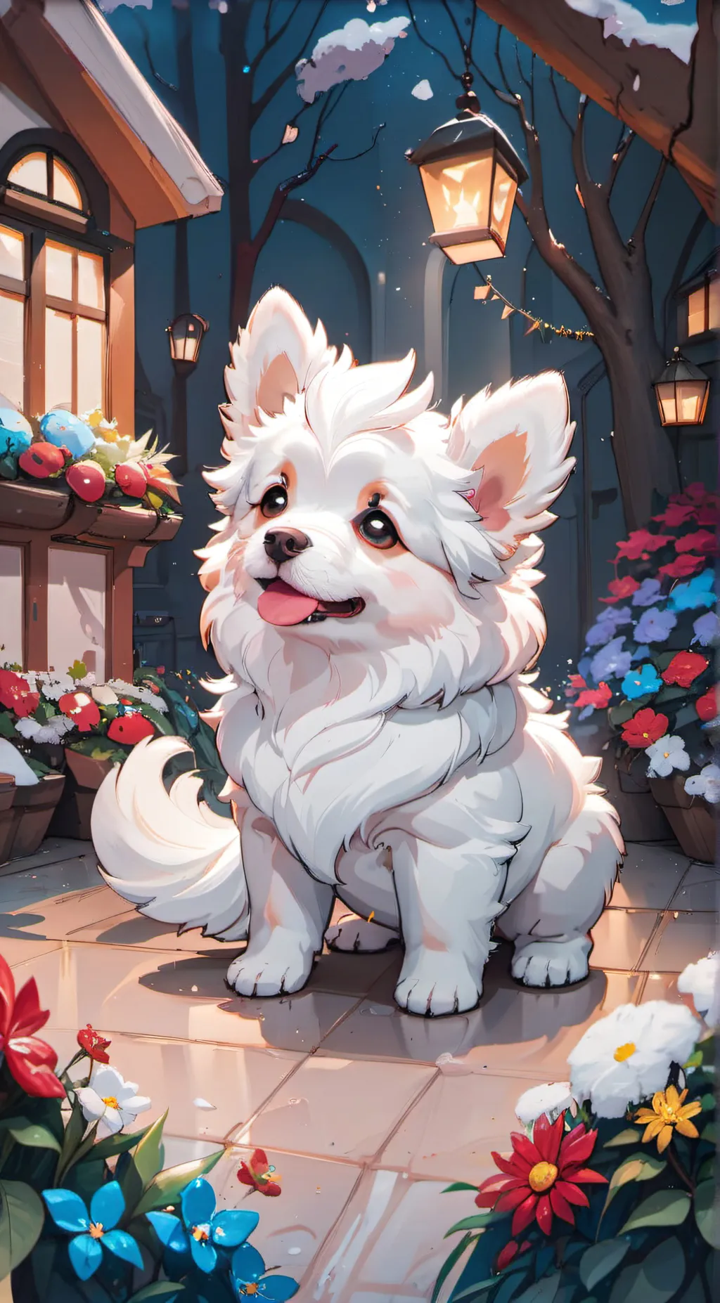 ai character: Marshmallow background