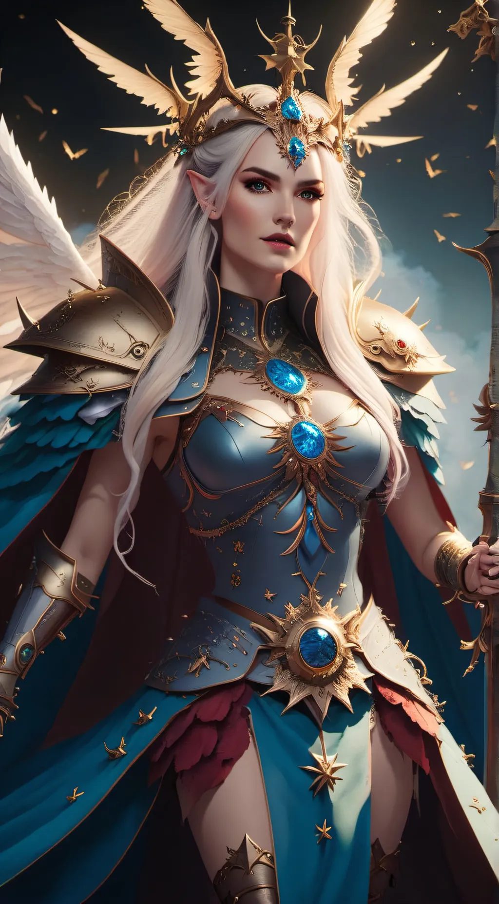 ai character: Alarielle  background