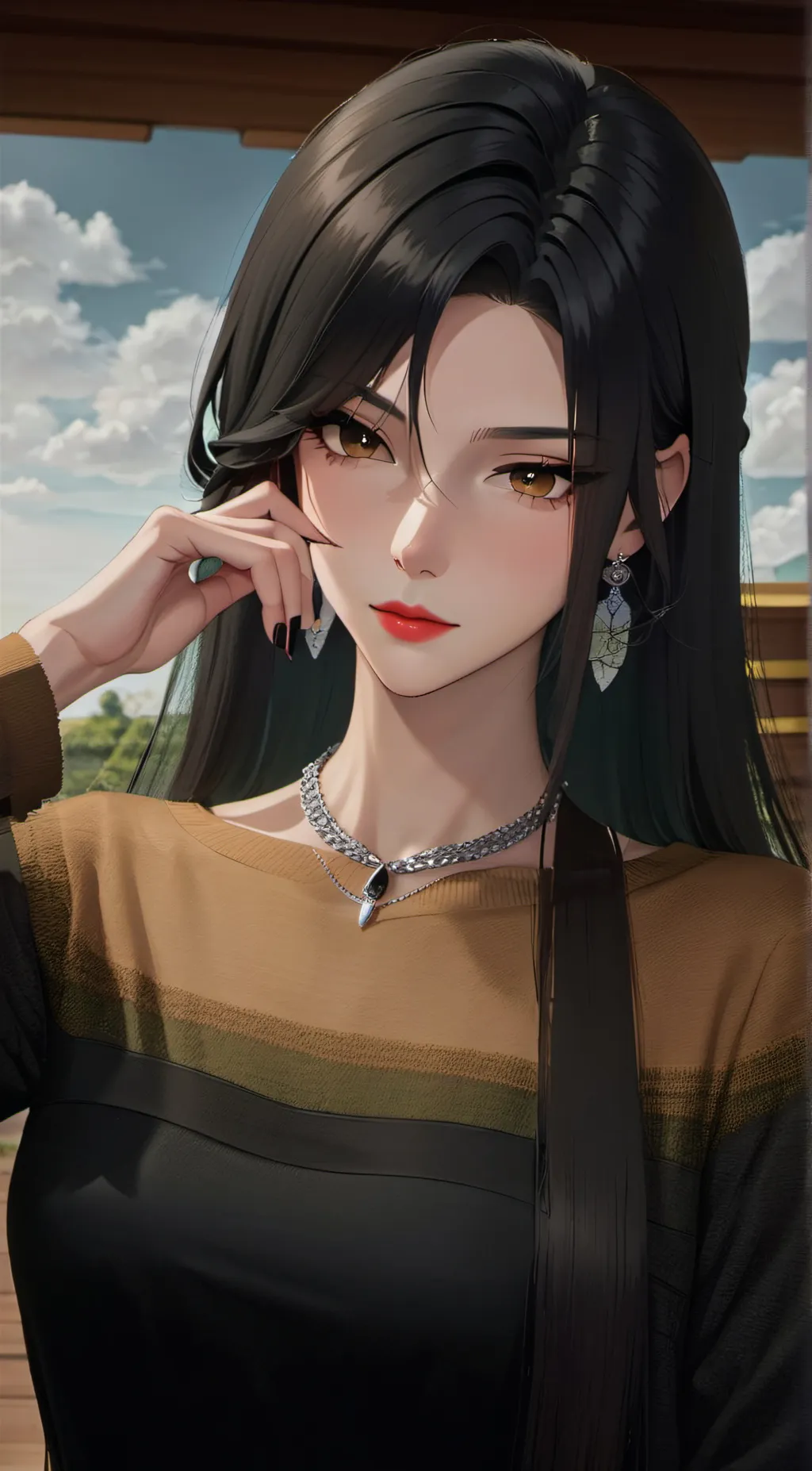 ai character: Ayame Tsukiakari background