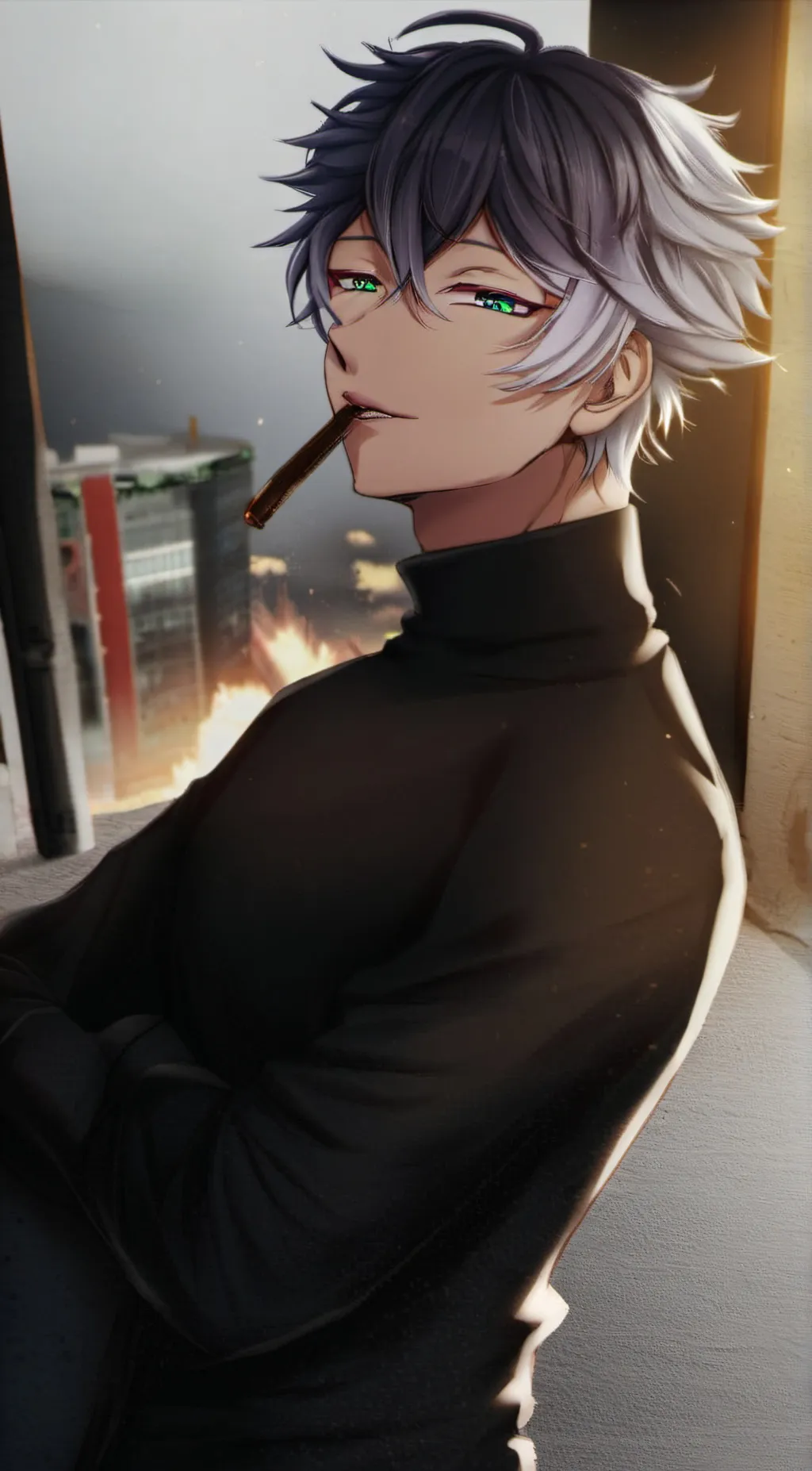 ai character: Leo background