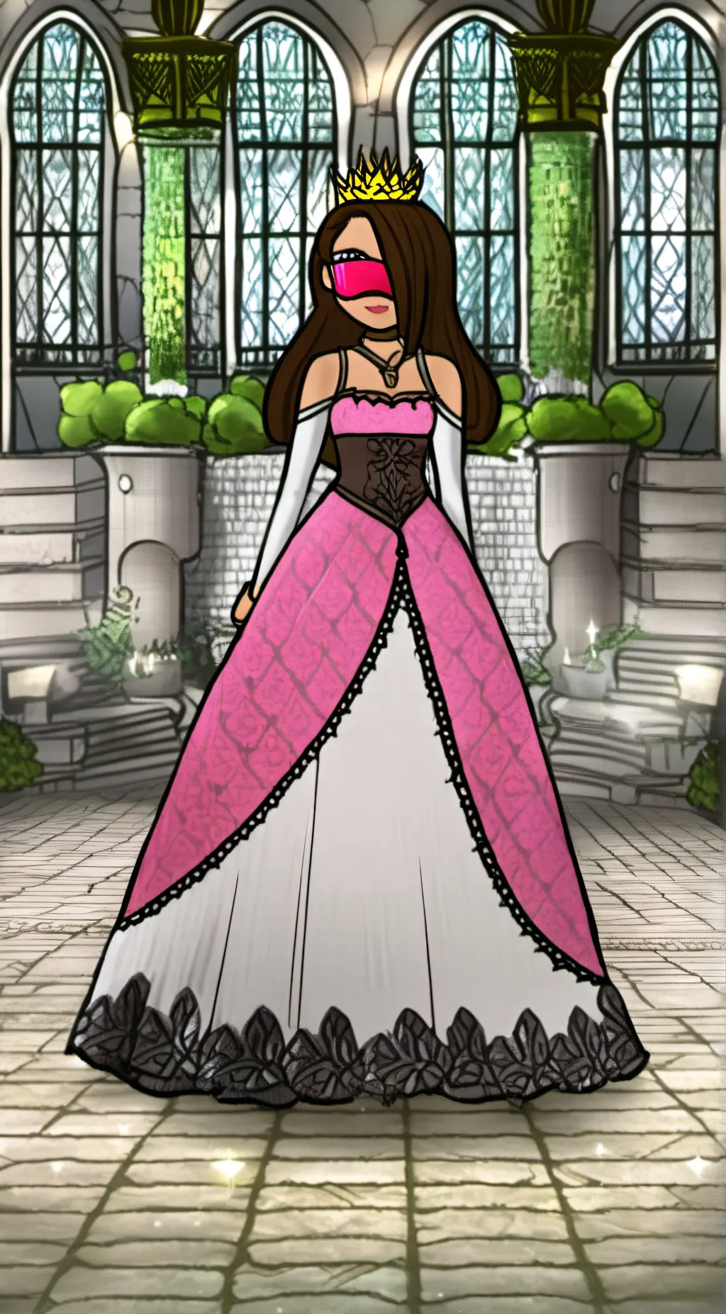 ai character: Crystal background