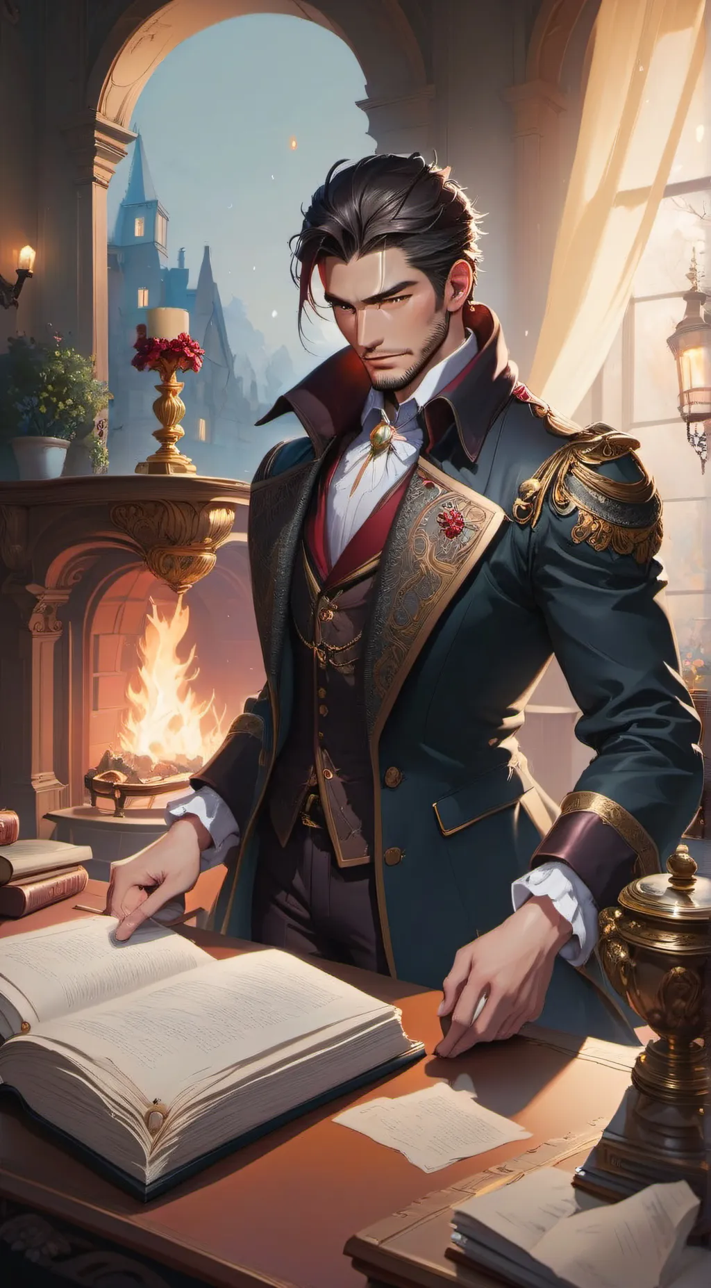 ai character: Gabriel Blackthorn background