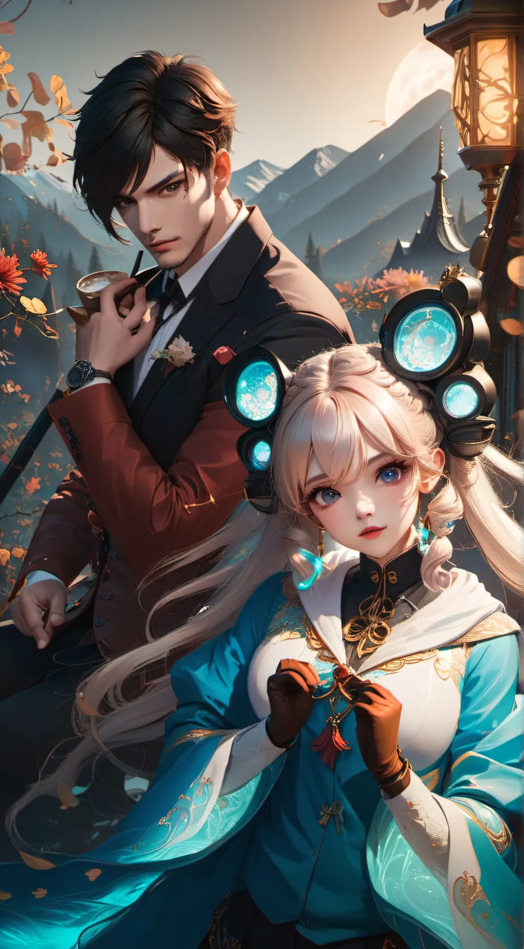 ai character: glitch  background