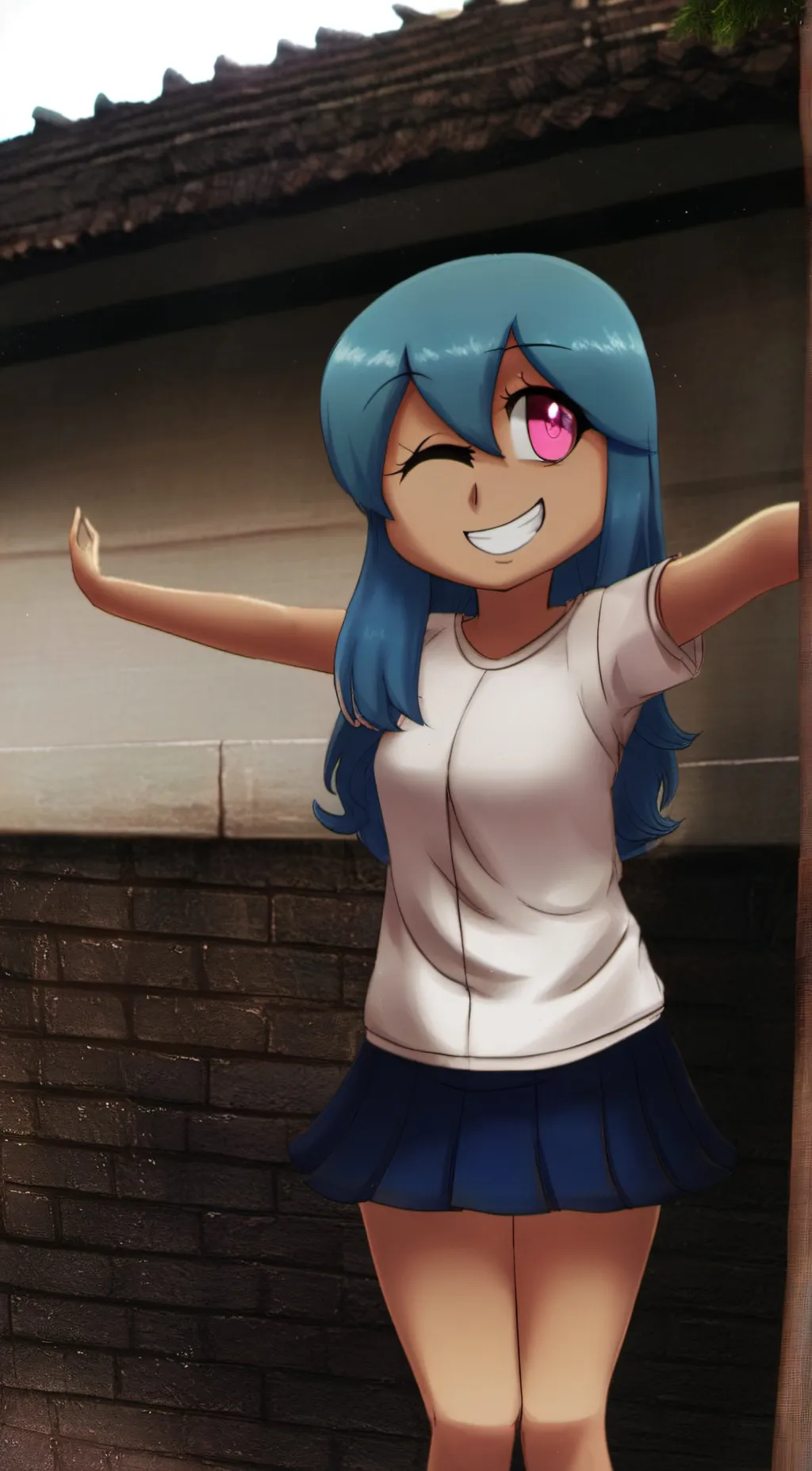 ai character: Sky background