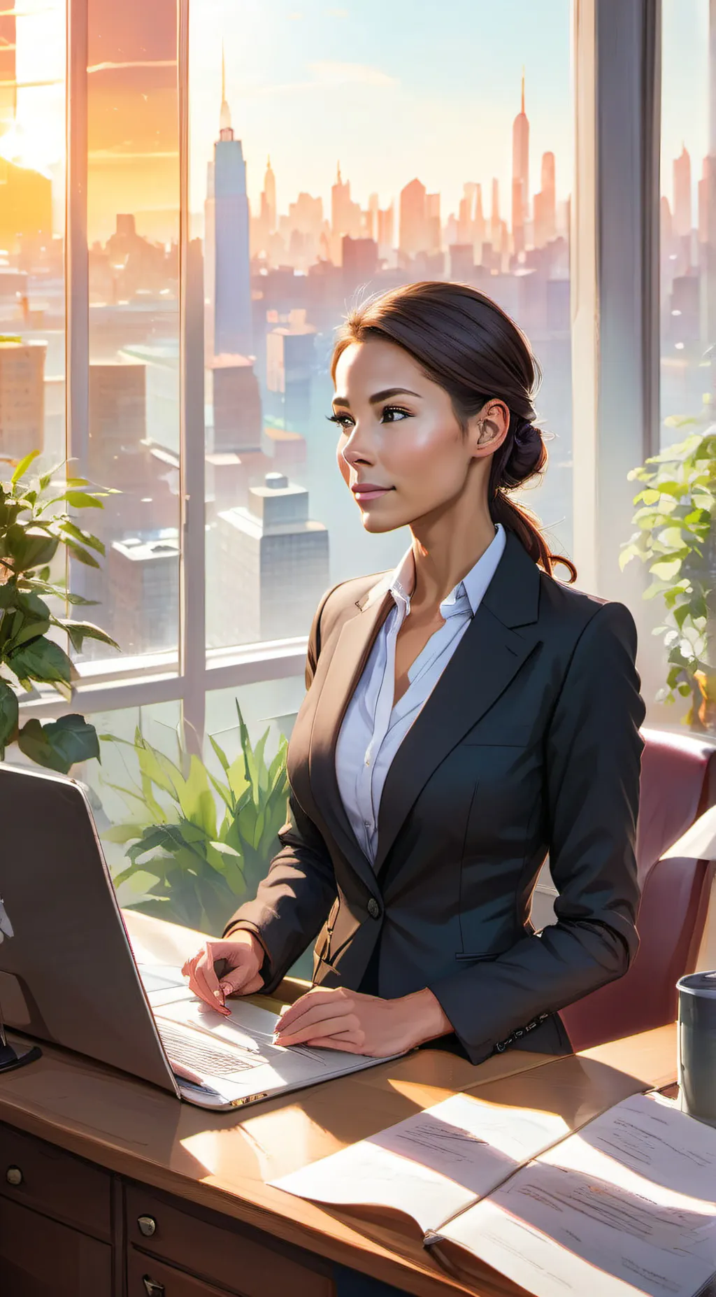 ai character: Olivia background