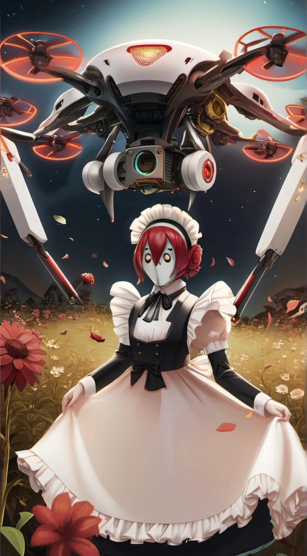 ai character: maid background