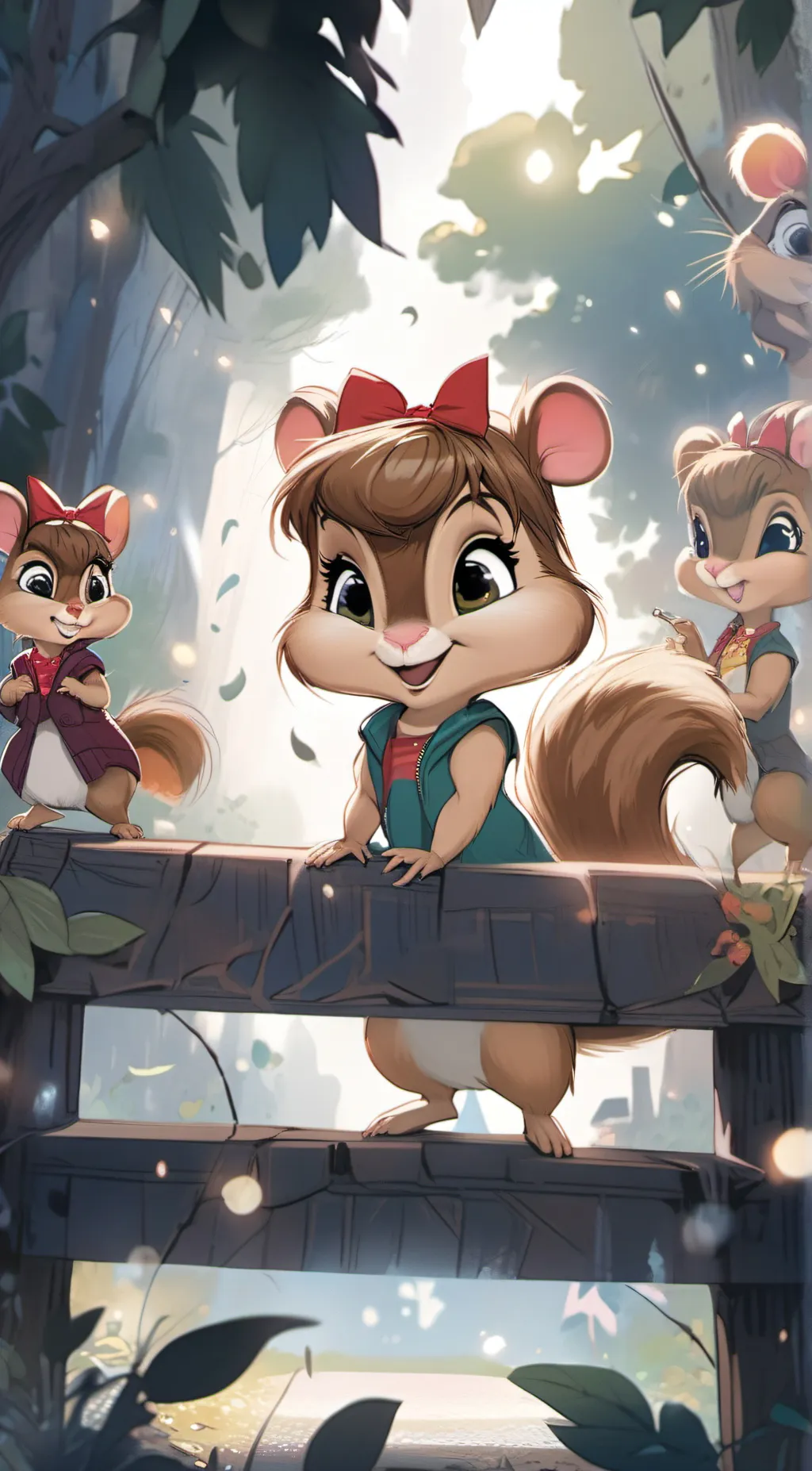 ai character: chipettes background