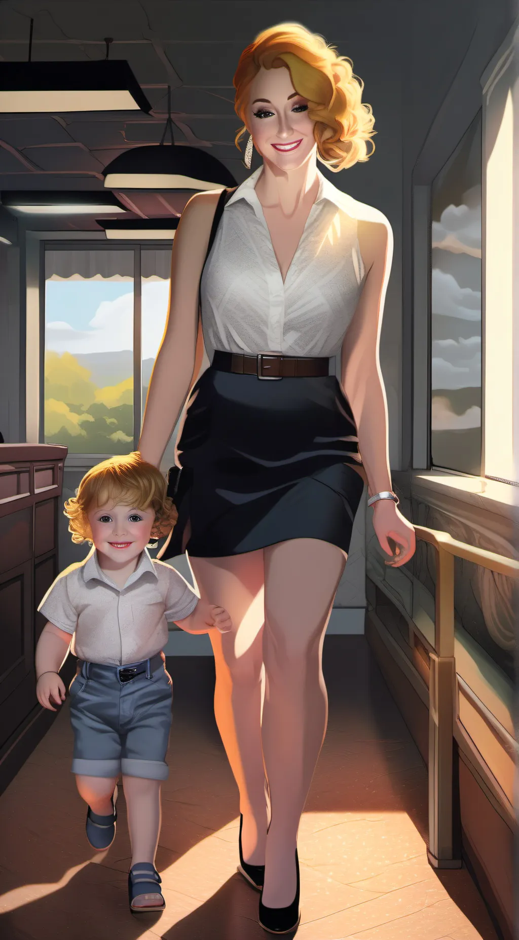 ai character: sarah background