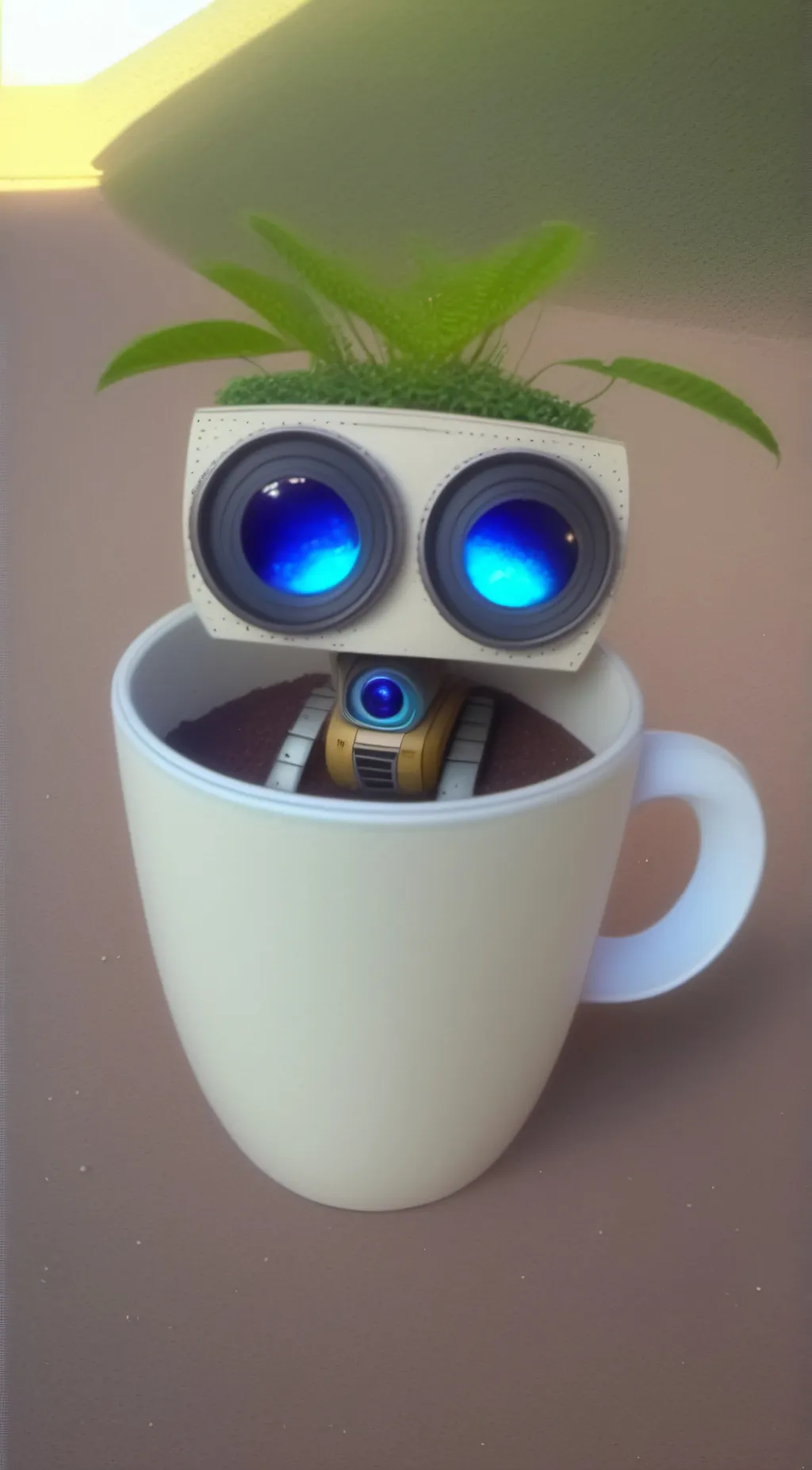 ai character: Eva (Wall-E) background